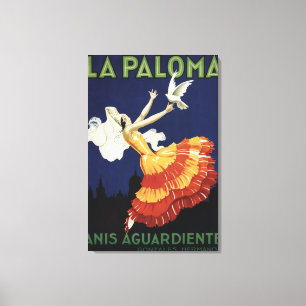 La Paloma - Anis Aguardiente Promotional Canvas Print