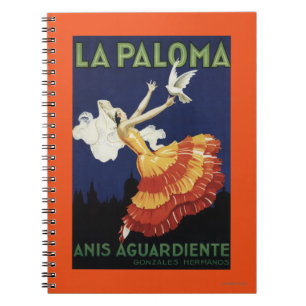 La Paloma - Anis Aguardiente Promotional Spiral Notebook