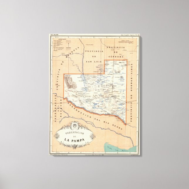 La Pampa, Argentina Canvas Print (Front)