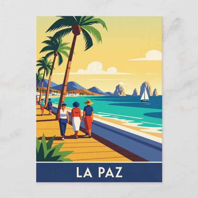 La Paz Baja California Sur Mexico Postcard (Front)