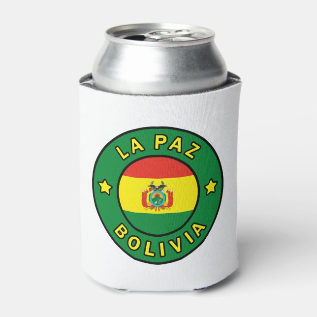 La Paz Bolivia Can Cooler (Can Front)