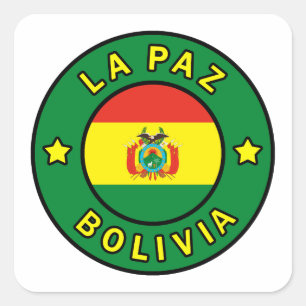 La Paz Bolivia Square Sticker