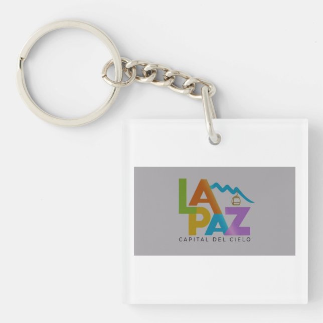 La Paz capital del cielo Key Ring (Front)