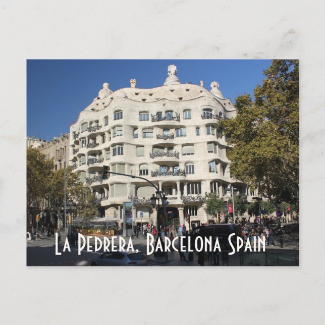 La Pedrera by Gaudi Barcelona Spain Postcard (Front)