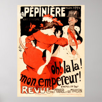 LA PEPINIERE My Emperor! Vintage French Theatre Ad Poster