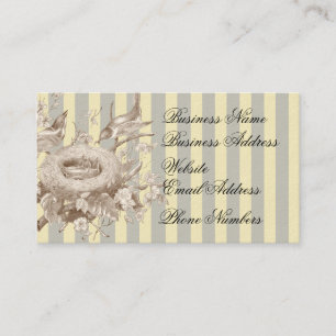 La Petite Famille on blue and cream background Business Card