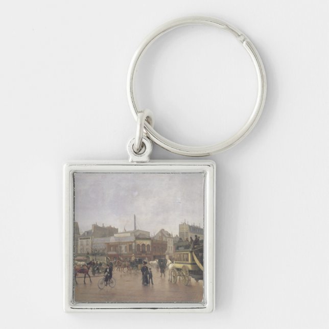 La Place Clichy, Paris, 1896 Key Ring (Front)