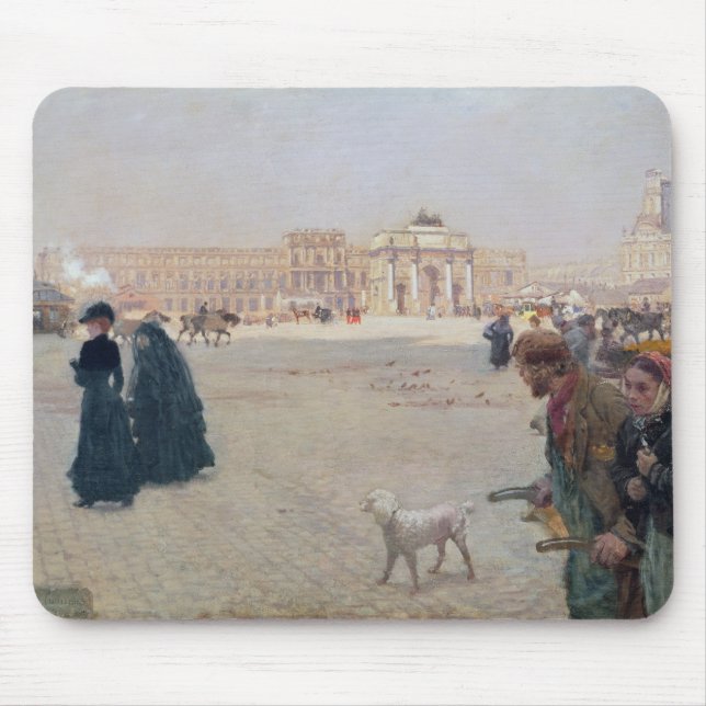 La Place du Carrousel, Paris Mouse Pad (Front)