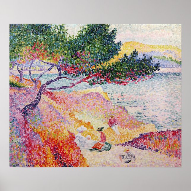 La Plage de Saint-Clair, 1906-07 Poster (Front)