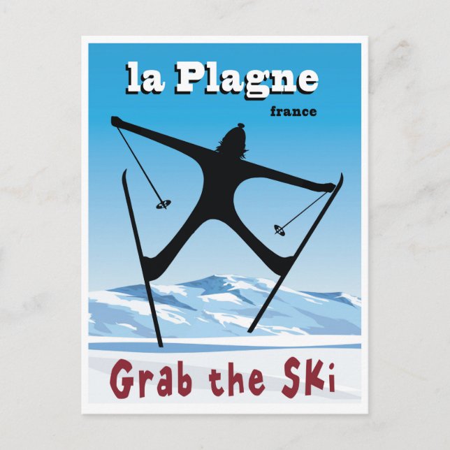 La Plagne, France, Postcard (Front)