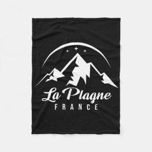 La Plagne France Ski Resort Skiing Snowboarding So Fleece Blanket
