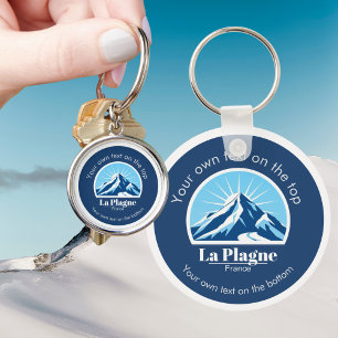 La Plagne France ski resort vacation Key Ring