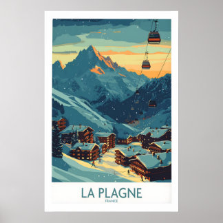 La Plagne Poster France 1