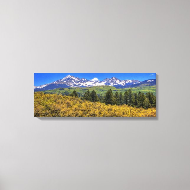 La Plata Mountains, West Side Canvas Print (Front)