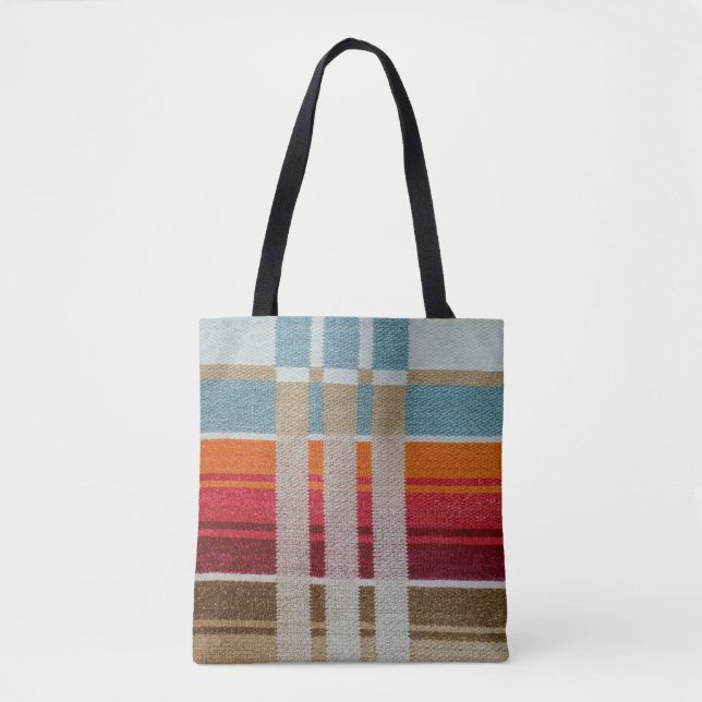 "LA PLAYA" - STUNNING TOTE – Mexican Weave Bag (Front)