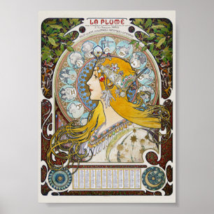 La Plume France Vintage Wall Art Nouveau 1896