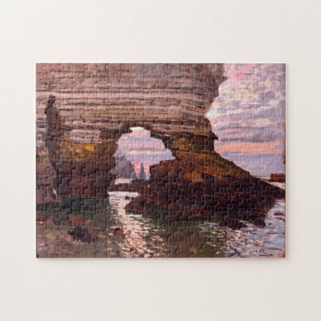 La Porte d'Amont, Étretat Monet Fine Art Jigsaw Puzzle (Horizontal)