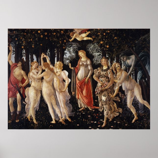 La Primavera by Botticelli - A2 format poster (Front)