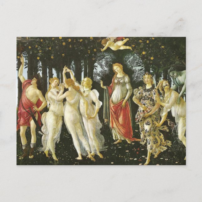 La Primavera by Sandro Botticelli Postcard (Front)