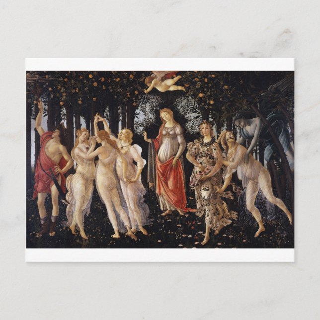 La Primavera (Spring) by Sandro Botticelli Postcard (Front)