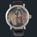 La Primavera (Spring) by Sandro Botticelli Watch<br><div class="desc">La Primavera (Spring) by Sandro Botticelli, tempera painting on wood panel c. 1482, is a monumental depiction of a procession of ancient classical gods heralding the return of Spring, a subject that symbolises the time of renewal of the Renaissance. In the centre of the painting are the goddesses Venus and...</div>