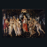 La Primavera (Spring) Sandro Botticelli Glossy Poster<br><div class="desc">La Primavera (Spring) by Sandro Botticelli, tempera painting on wood panel c. 1482, is a monumental depiction of a procession of ancient classical gods heralding the return of Spring, a subject that symbolises the time of renewal of the Renaissance. In the centre of the painting are the goddesses Venus and...</div>