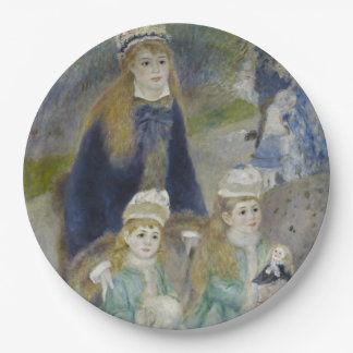 La Promenade by Pierre-Auguste Renoir Paper Plate