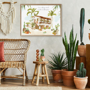 La Pura Vida   Trendy Retro Summer Mexico Poster
