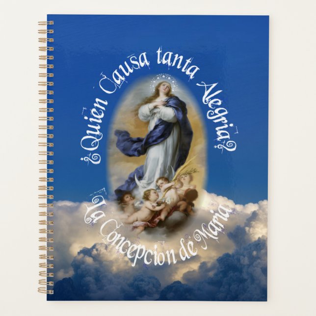 La Purísima en Nicaragua - Virgen María Inmaculada Planner (Front)