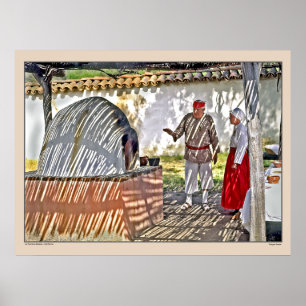 La Purismo Mission - California - Adobe Oven Poster