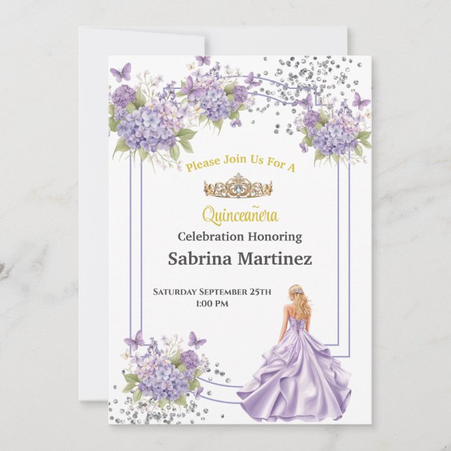 La Quinceanera Invitation (Front)