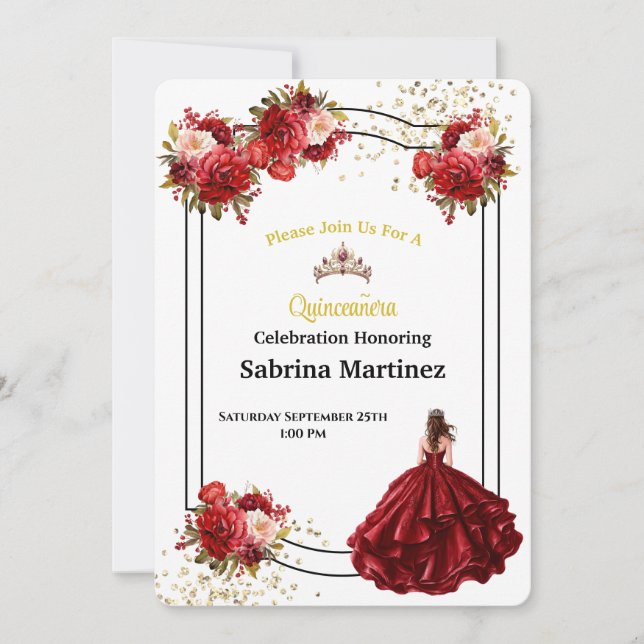 La Quinceanera Invitation (Front)
