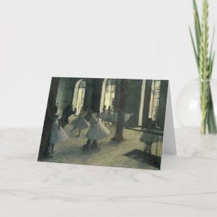La Répétition Au Foyer De La Danse   Edgar Degas Card