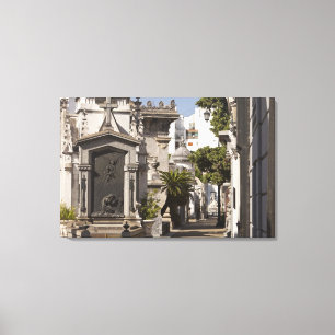 La Recoleta Cemetery in Buenos Aires Canvas Print