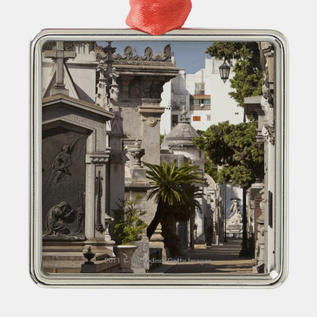 La Recoleta Cemetery in Buenos Aires Metal Tree Decoration (Front)