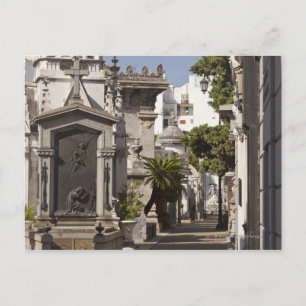 La Recoleta Cemetery in Buenos Aires Postcard
