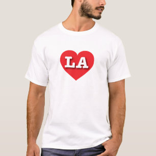 LA Red Heart - I love LA T-Shirt