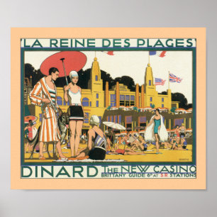 La Reines Des Plages (border) Poster