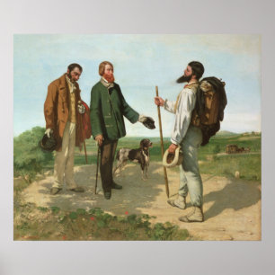 La Rencontre, or Bonjour Monsieur Courbet, 1854 Poster