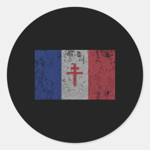La Resistance The French Flag France Paris Wwii T Classic Round Sticker