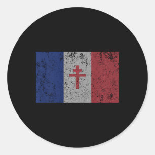 La Resistance The French Flag France Paris Wwii T Classic Round Sticker