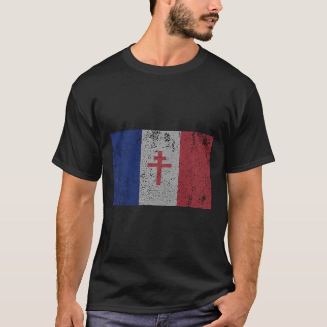 La Resistance The French Flag France Paris Wwii T  T-Shirt (Front)