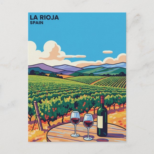 La Rioja Spain Travel Postcard (Front)