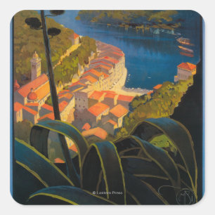 La Riviera Italienne Square Sticker
