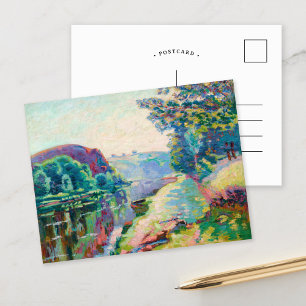 La Roche de l’Echo, Crozant   Armand Guillaumin Postcard