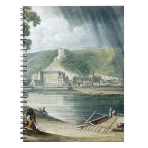 La Roche, from 'Views on the Seine', engraved by T Spiral Notebook