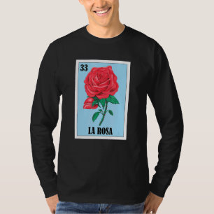 La Rosa Mexican Lottery Bingo Card Game T-Shirt