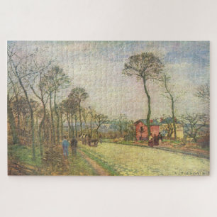 La Route de Louveciennes (1870) – Camille Pissarro Jigsaw Puzzle