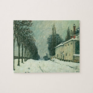 La Route de Louveciennes, Hiver, 1874 (oil on canv Jigsaw Puzzle