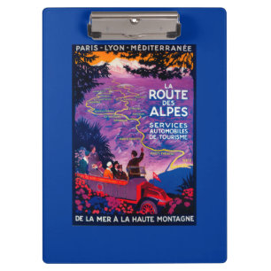La Route Des Alpes Vintage PosterEurope Clipboard